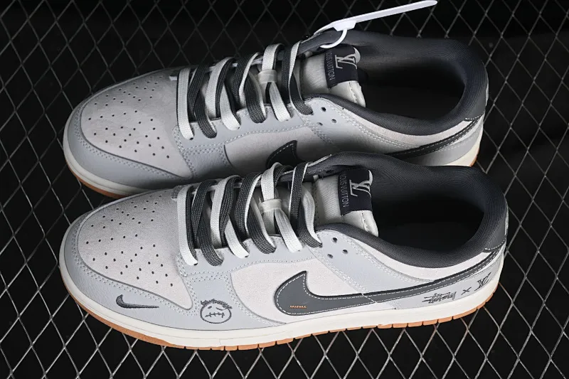 All Categories Nk Air Force 1 Air Force Series Nk Air Force 1 Low Air Force Low Nike SB Dunk Low Joint Graphite Gray High-end Customized Low-top Casual Shoes SG6688-006